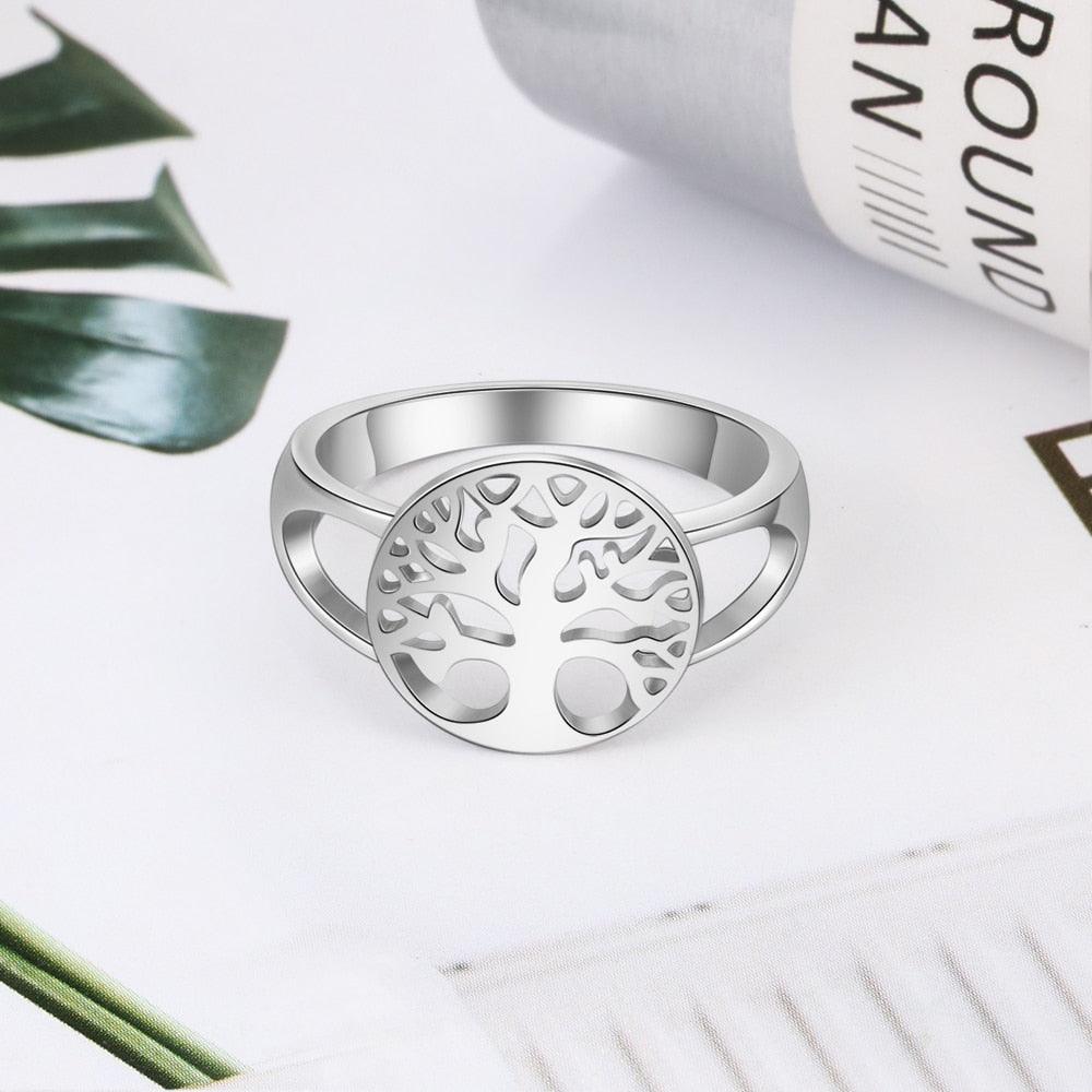 Classic Tree of Life Ring - 925 Sterling Silver Metal - Women Fashion Accessories - Mother’s Day Gifts - Personalized Jewel