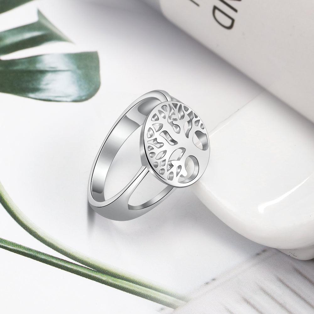 Classic Tree of Life Ring - 925 Sterling Silver Metal - Women Fashion Accessories - Mother’s Day Gifts - Personalized Jewel