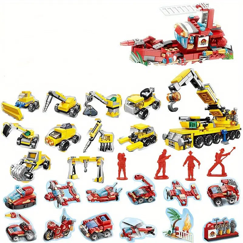 24 Piece Christmas Countdown Calendar Bricks Toy Set