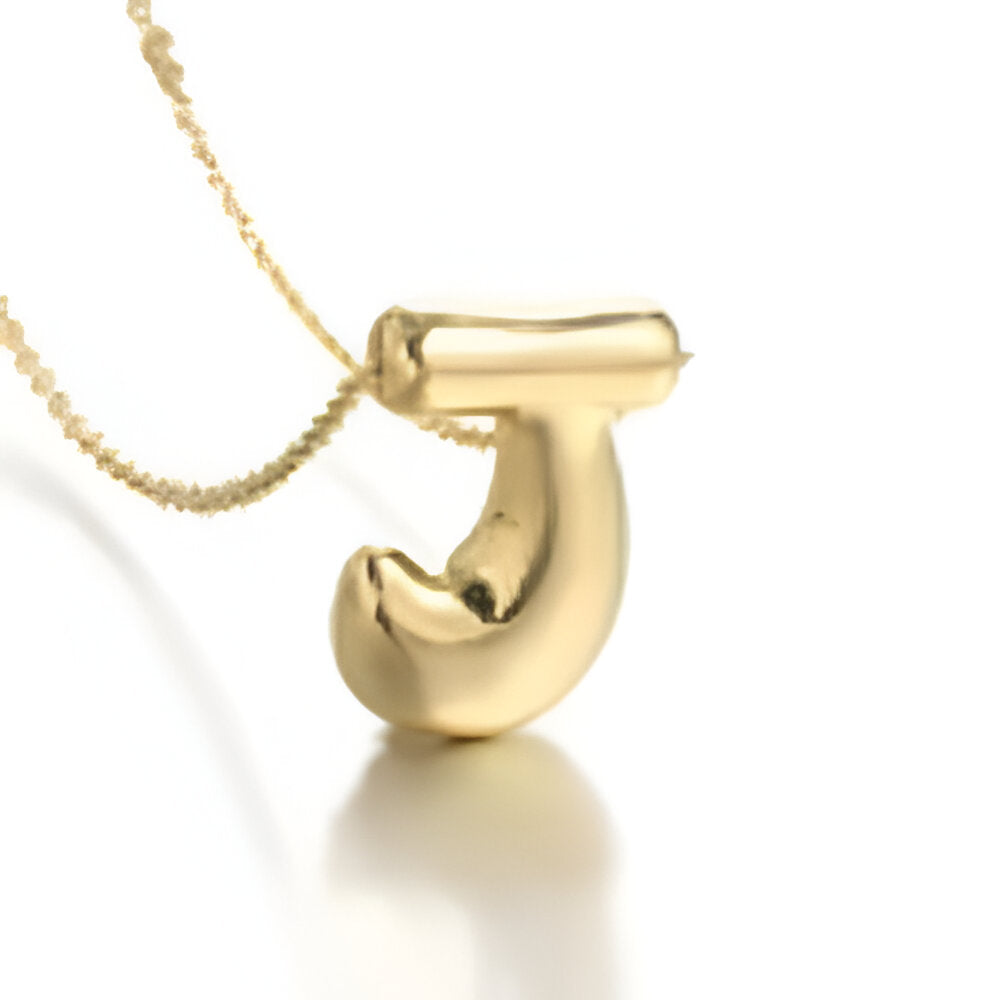 Bubble Initial Letter Necklace