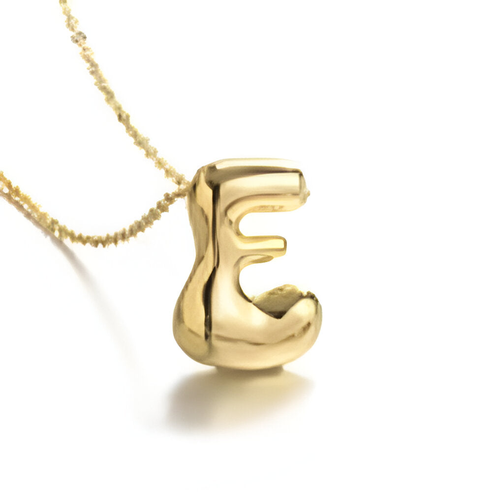 Bubble Initial Letter Necklace