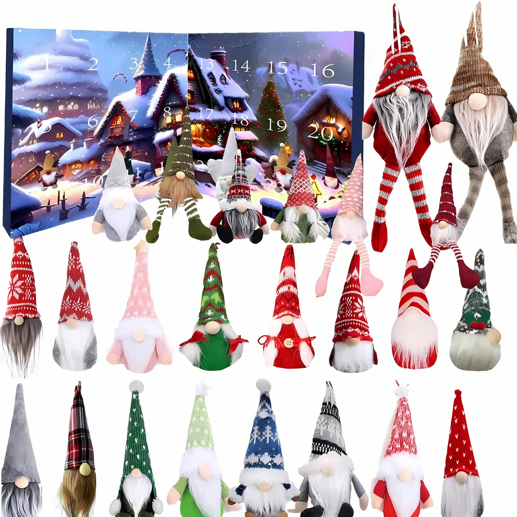 Christmas Gnome Plush Advent Calendar