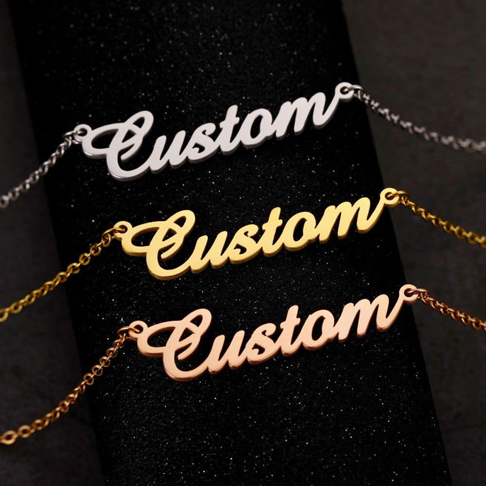 Custom Script Name Necklace