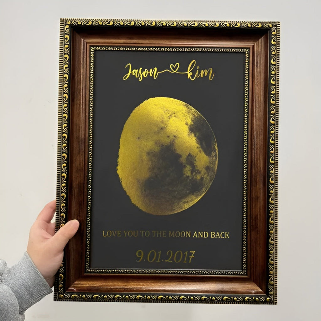 Custom Moon Phase Couple Frame