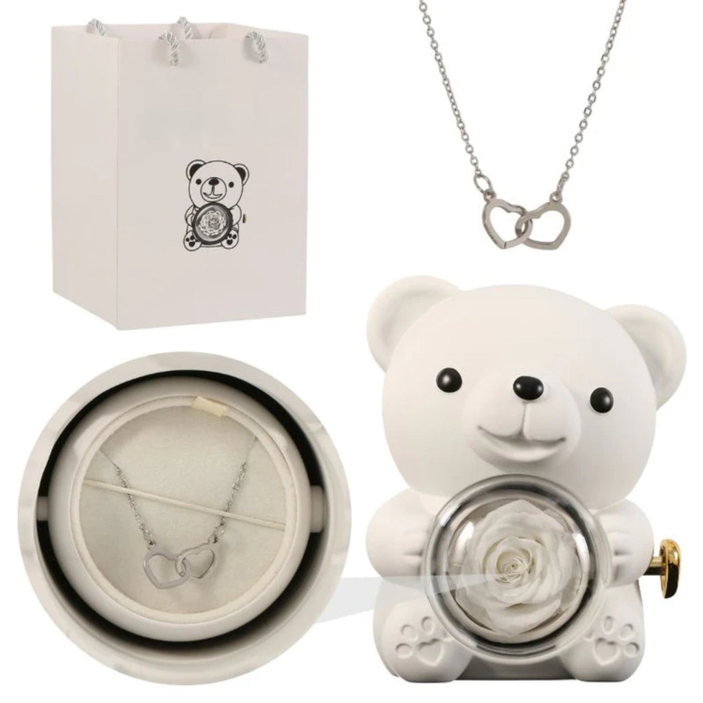 Teddy Themed Customized Jewelry Gift Set With Pendant