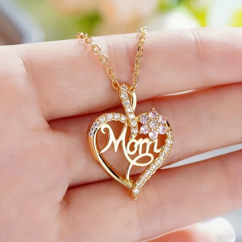 Cordate Pendant Necklace For Mother Day