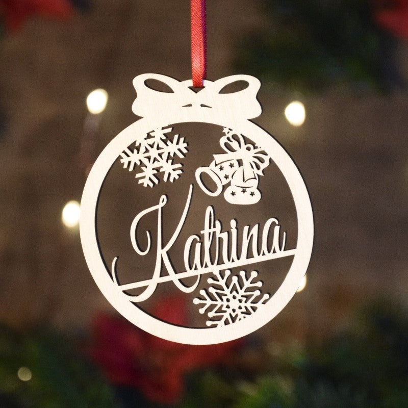 Custom Family And Pet Name Ornament