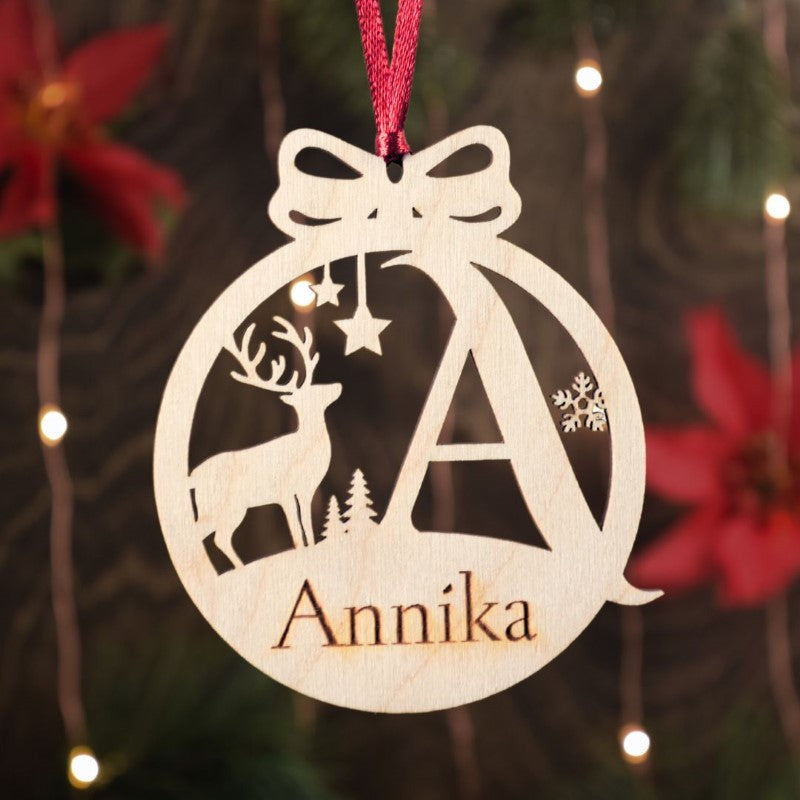 Custom Family And Pet Name Ornament