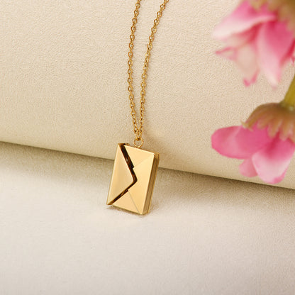 Envelope Pendant Necklace