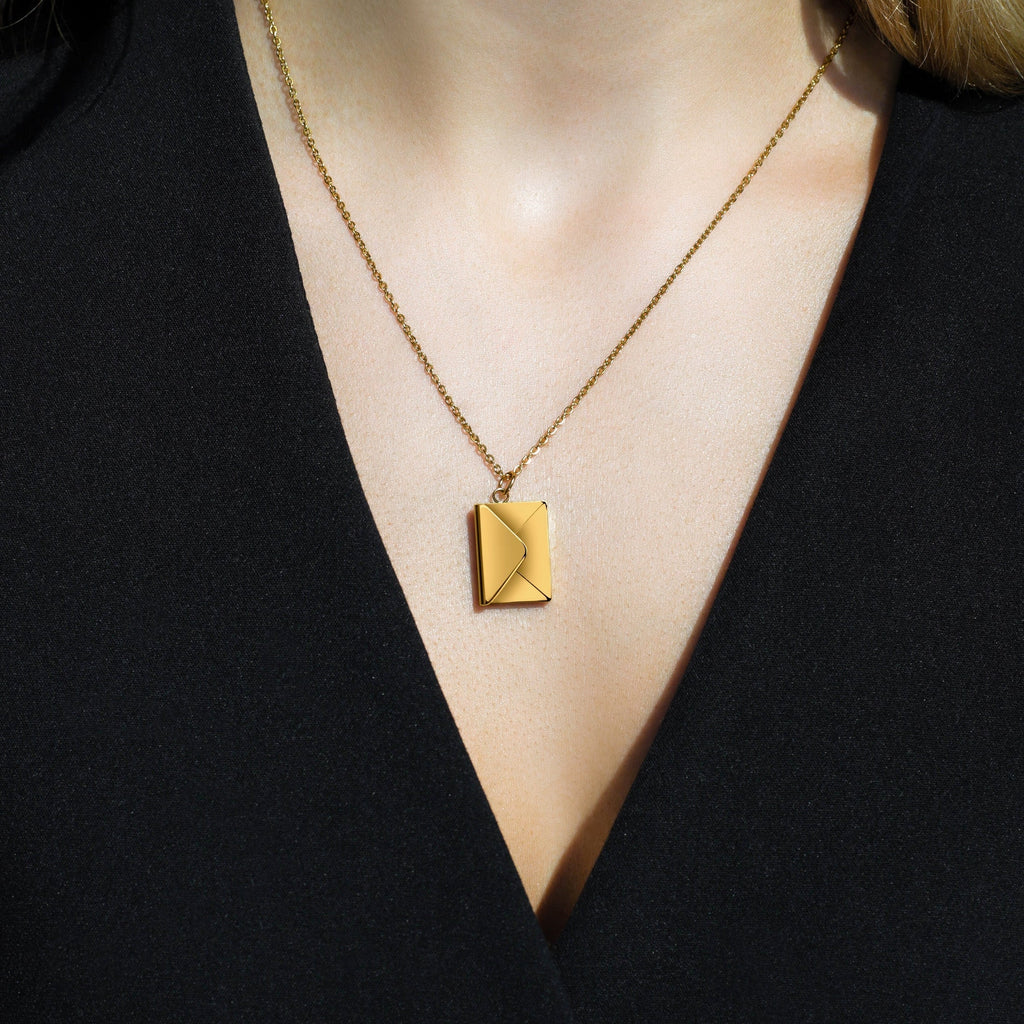 Envelope Pendant Necklace