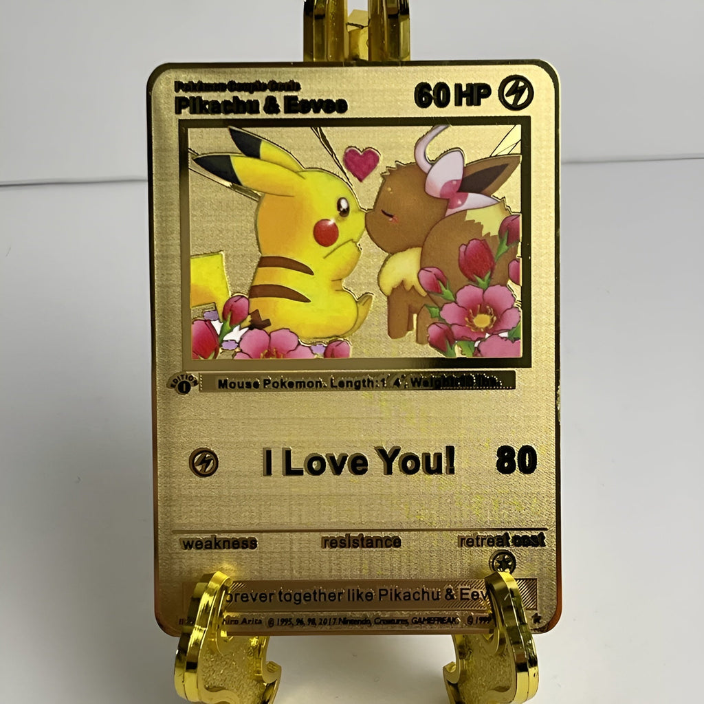 Gold Plated Pokemon Collectible Cards