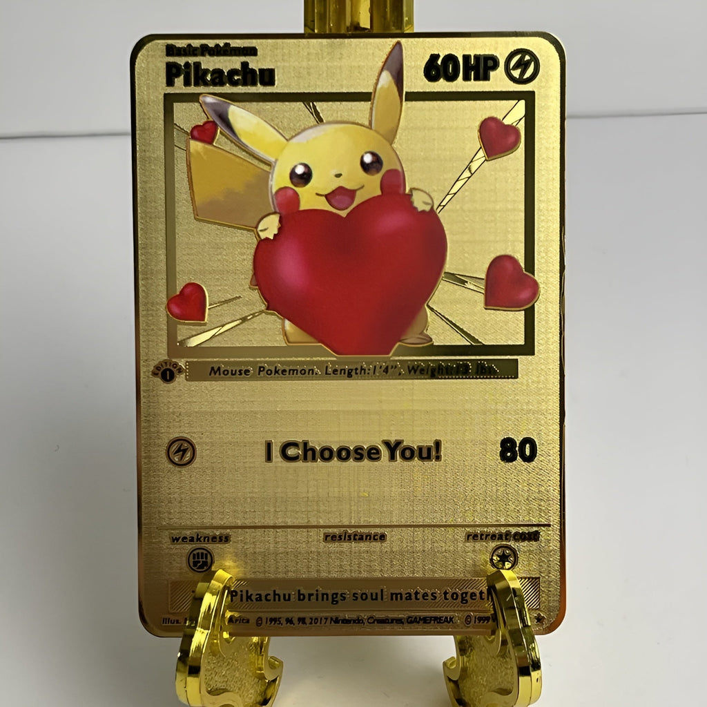 Gold Plated Pokemon Collectible Cards