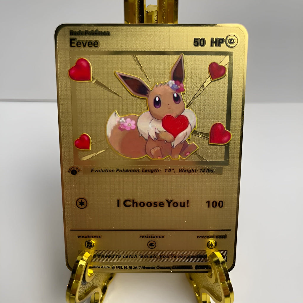 Gold Plated Pokemon Collectible Cards