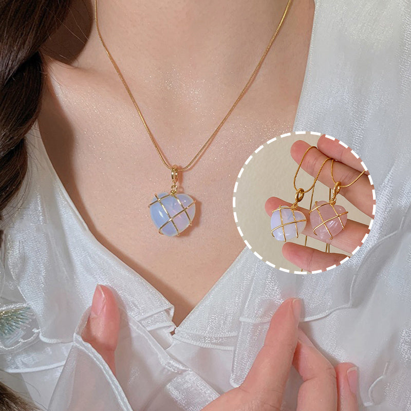 Radiant Moonstone Charm Necklace