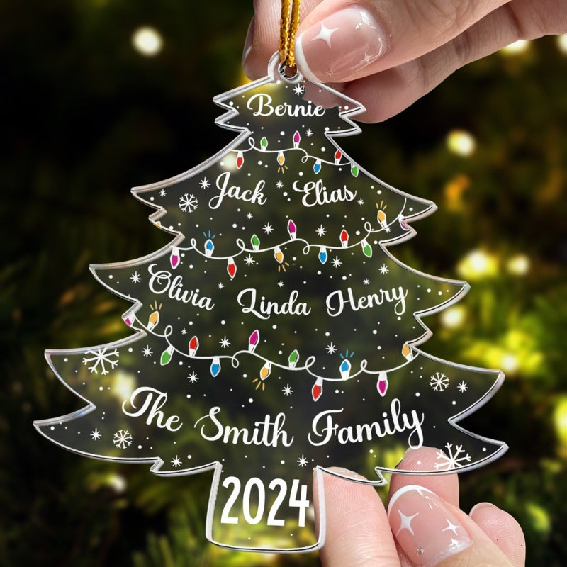 Personalized LED Family Tree Ornament