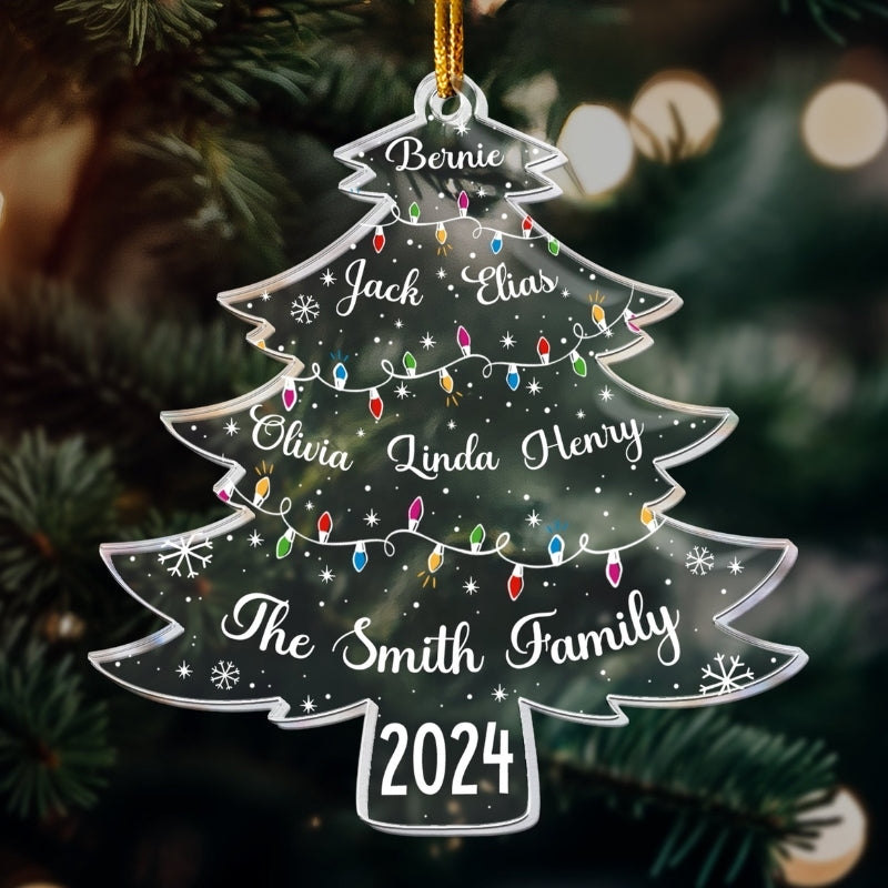 Personalized LED Family Tree Ornament