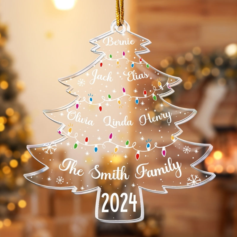 Personalized LED Family Tree Ornament