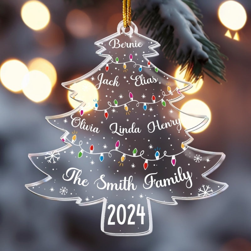 Personalized LED Family Tree Ornament