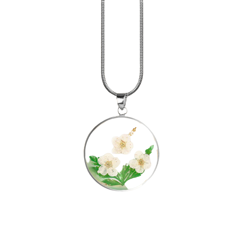 Personalized Birth Flower Jewelry Necklace