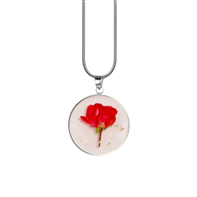 Personalized Birth Flower Jewelry Necklace