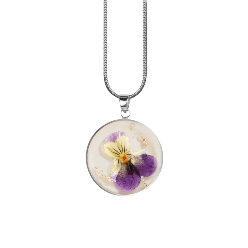 Personalized Birth Flower Jewelry Necklace