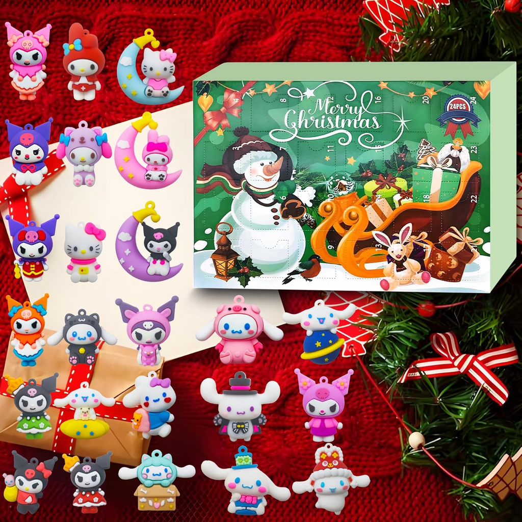 Christmas Advent Calendar With 24 Collectible Dolls