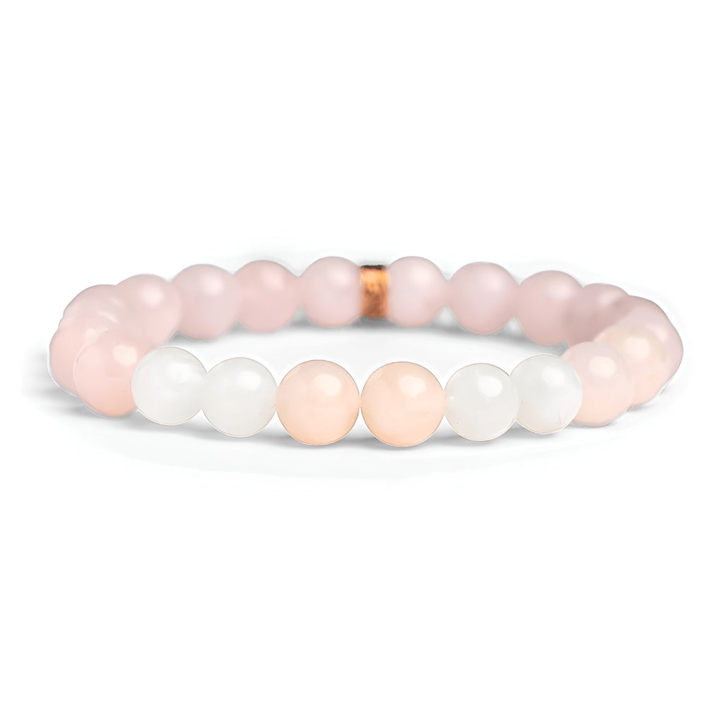 Rose Quartz And Moonstone Energy Bracelet