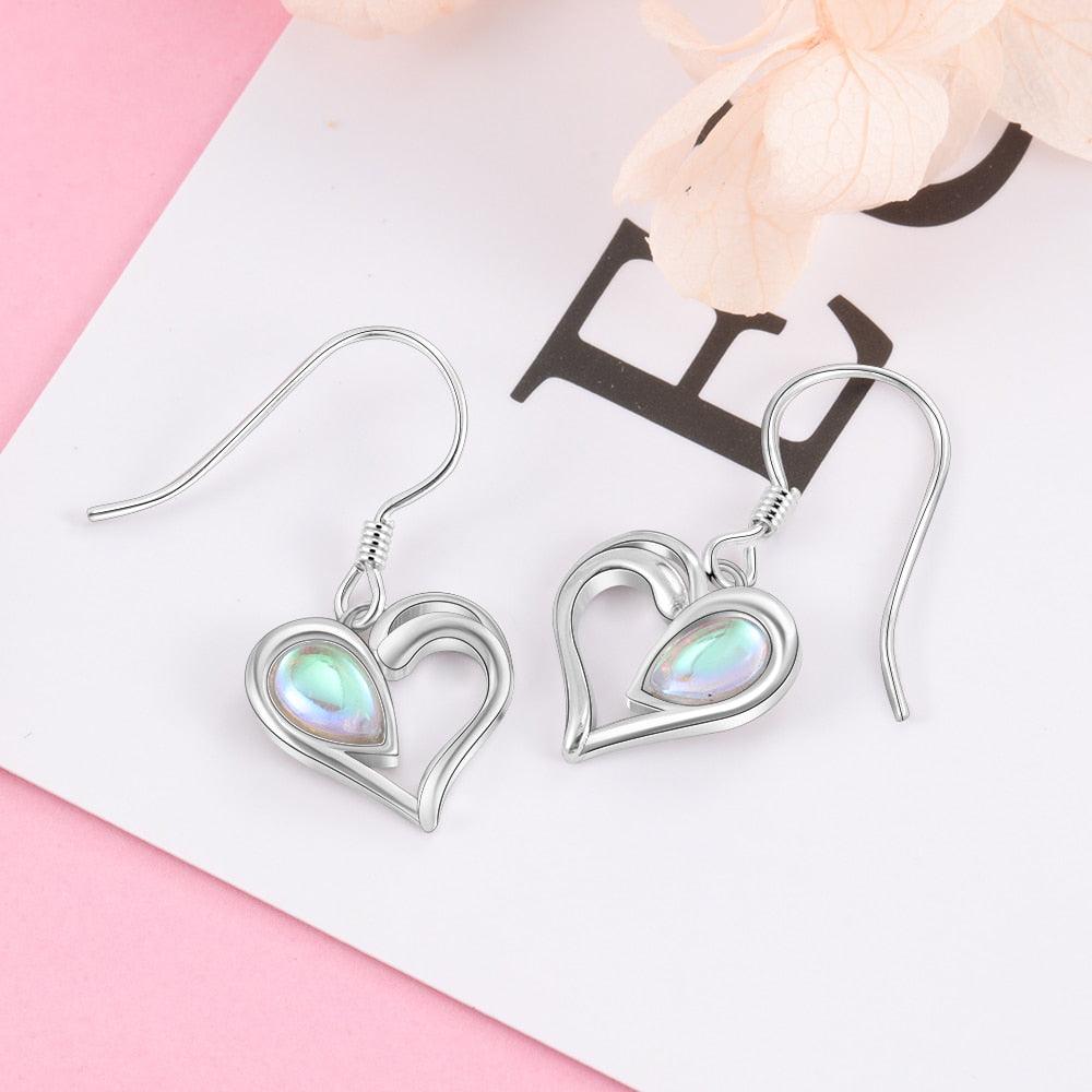 925 Sterling Silver Dangling Earrings - Personalized Jewel