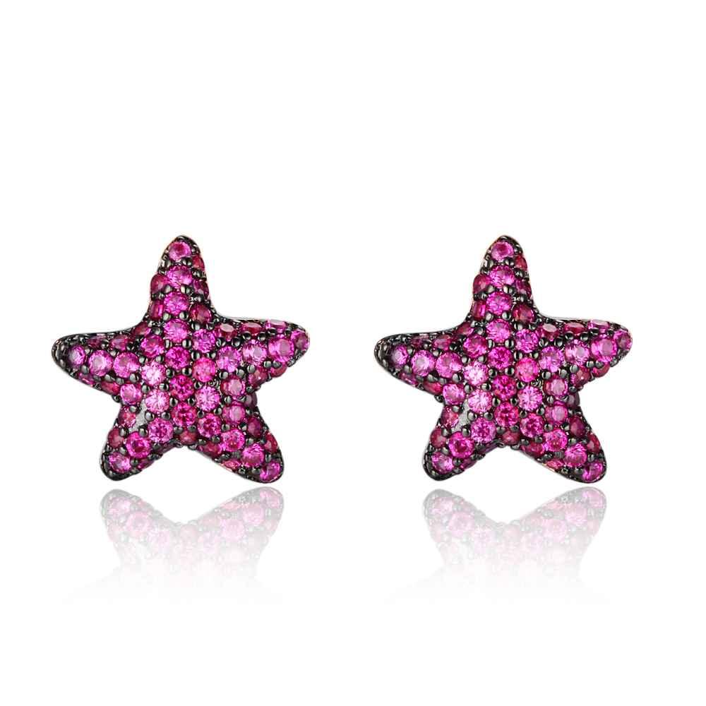925 Sterling Silver Star Stud Earrings with CZ, Daly Jewelry Birthday Gift for Women - Personalized Jewel