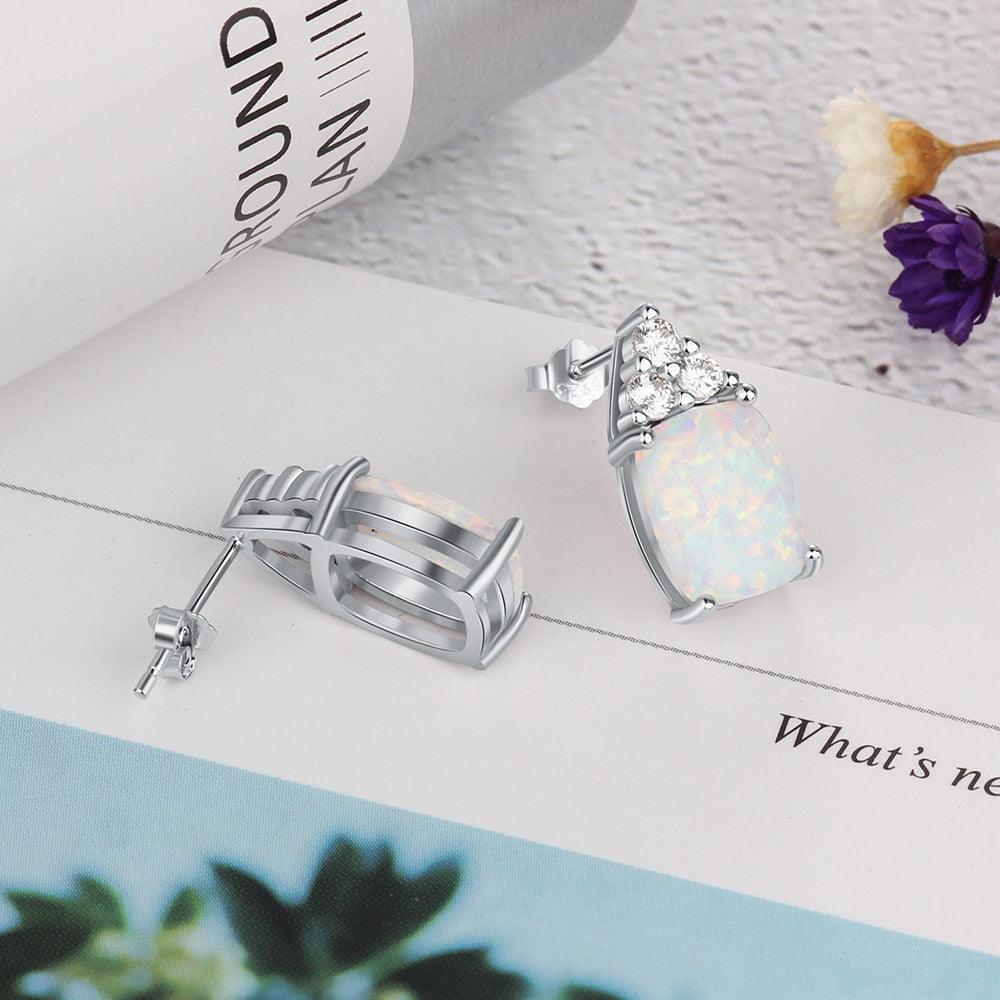 925 Sterling Silver Stud Earrings Ear Jewelry Accessory for Women - Personalized Jewel
