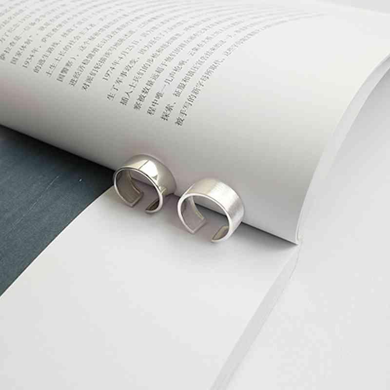 9mm 925 Sterling Silver Open Adjustable Ring, Fashion Jewelry Gift for Women - Personalized Jewel