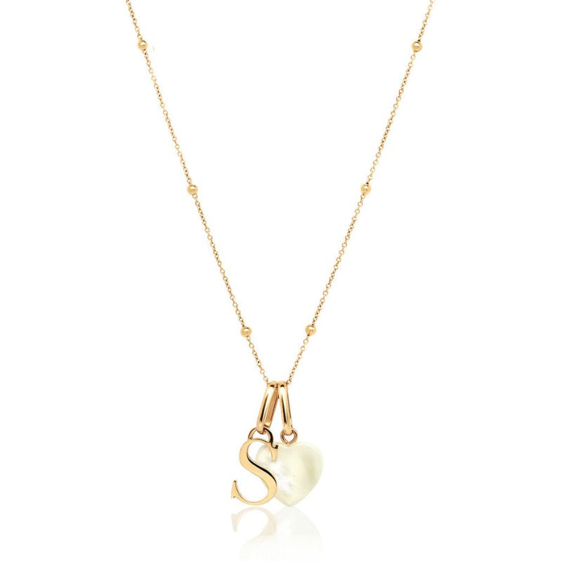 Customizable Birthstone And Initials Necklace