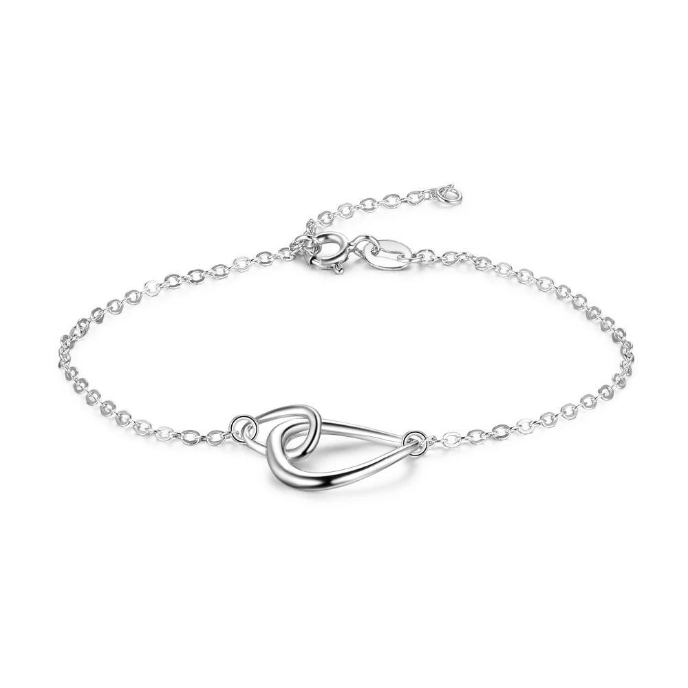 Adjustable 925 Sterling Silver Buckle Shape Bracelets for Women, Best Gift Bracelets for Party - Personalized Jewel