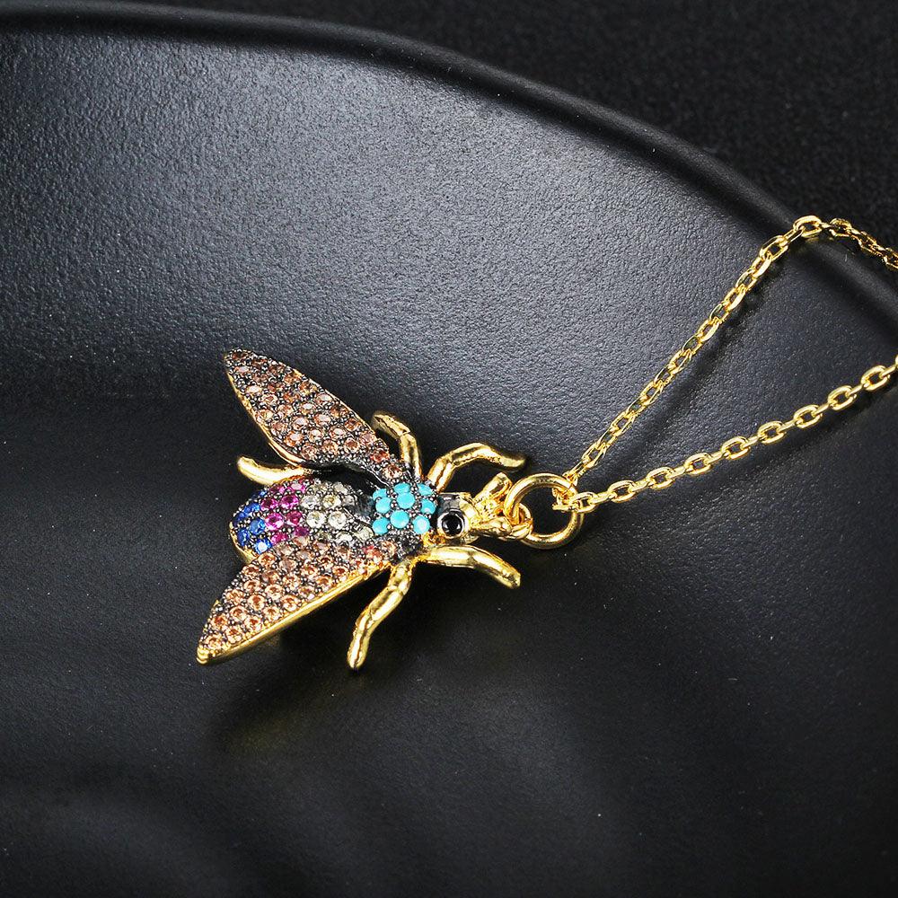 Adorable Insect Bee Pendant & Necklace, Trendy Jewelry Gift - Personalized Jewel