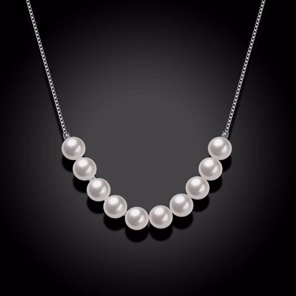 Beautiful Necklace for Women Pearl and Silver Necklace for Women - Personalized Jewel