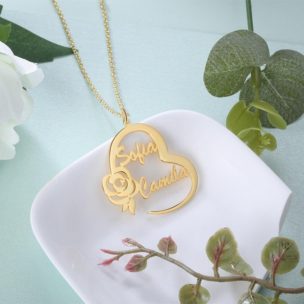 Custom Nameplate for Mother’s Day Necklace for Women - Personalized Jewel
