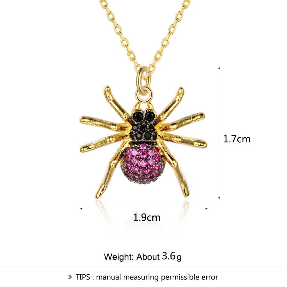 Imitation Necklace for Women, Spider Choker Pendant, Trendy Insect Jewelry - Personalized Jewel