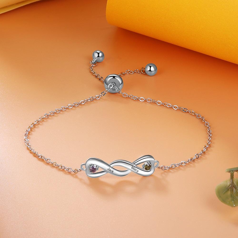 Personalized Charm Bracelet for Women Adjustable Chain Bracelet - Personalized Jewel