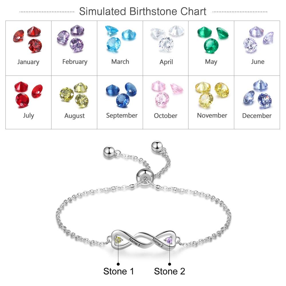 Personalized Charm Bracelet for Women Adjustable Chain Bracelet - Personalized Jewel