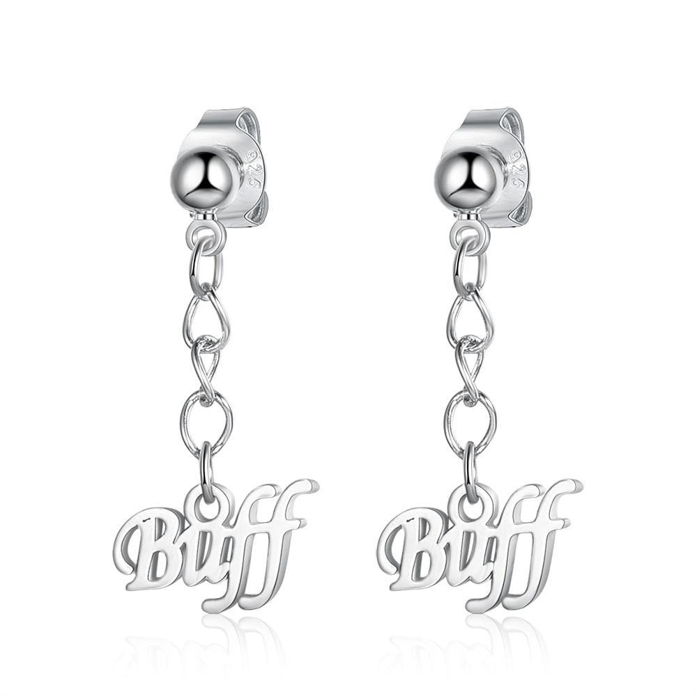 Personalized Custom Name Engraved Earring for Women Earrings - Personalized Jewel