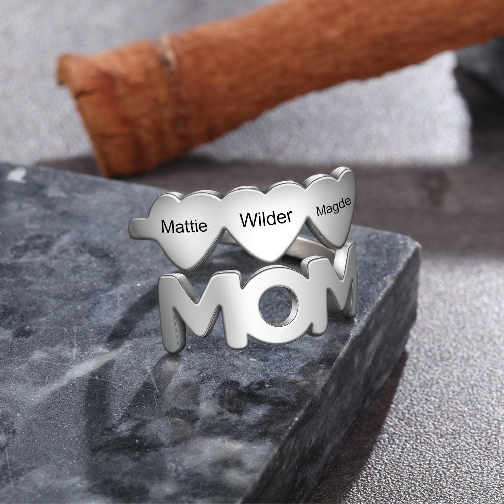 Personalized Mom Silver Rings Perfect Gifting Choice for Women Of All Ages - Personalized Jewel