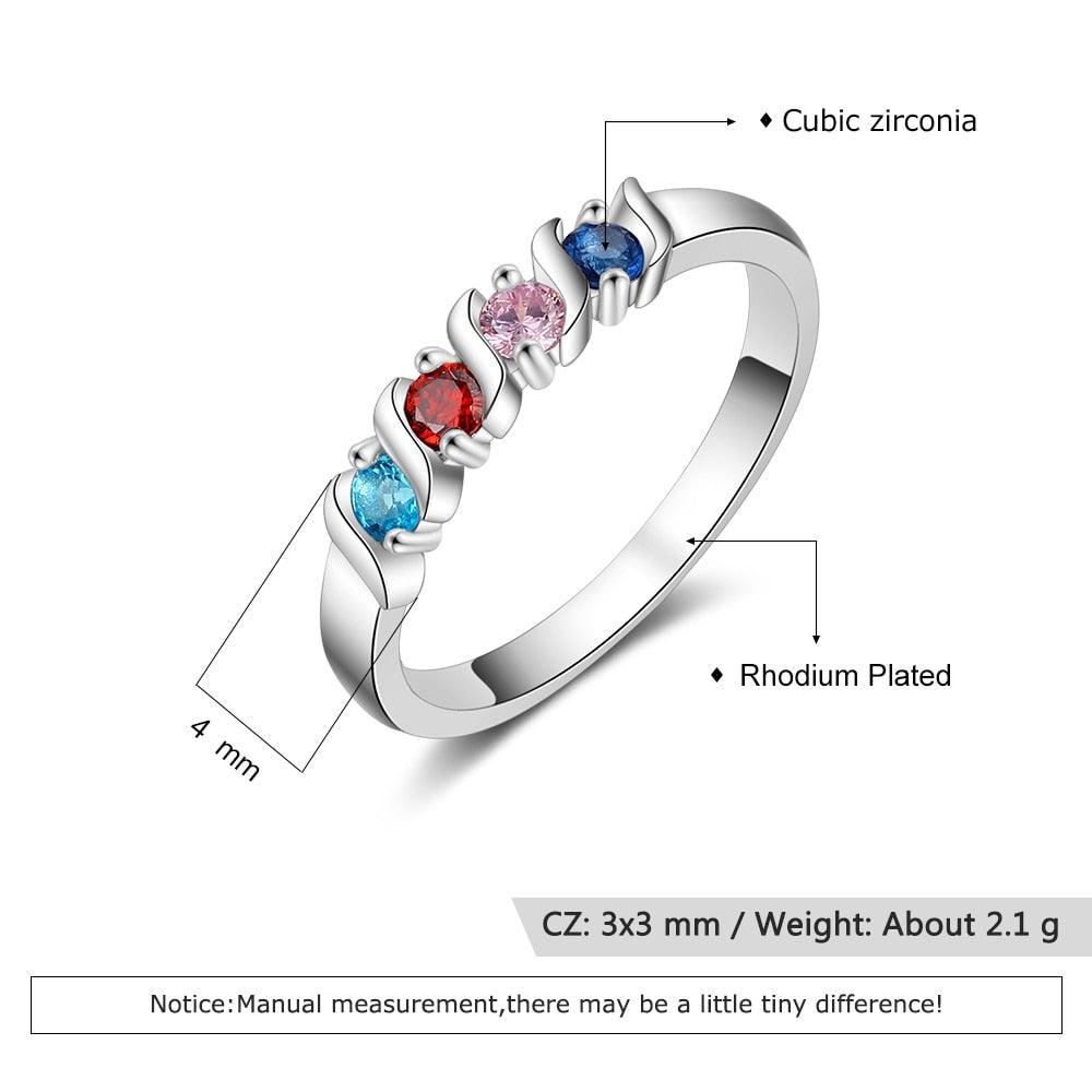 Personalized Mother Promise Ring Perfect Gift Choice For Men, Women & Teens - Personalized Jewel