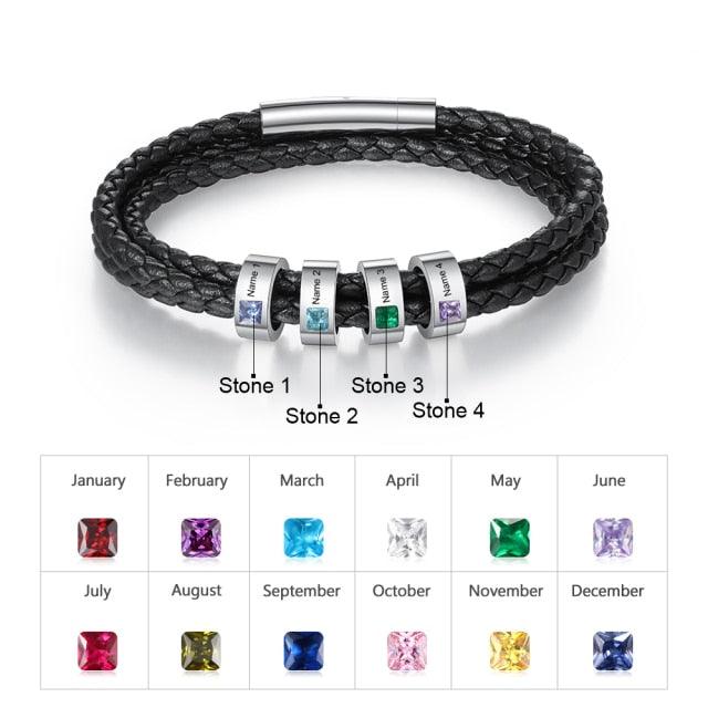 Personalized Multilayer Bracelet for Men Stylish Bracelet for Men Casual Fashion Accessory for Men - Personalized Jewel
