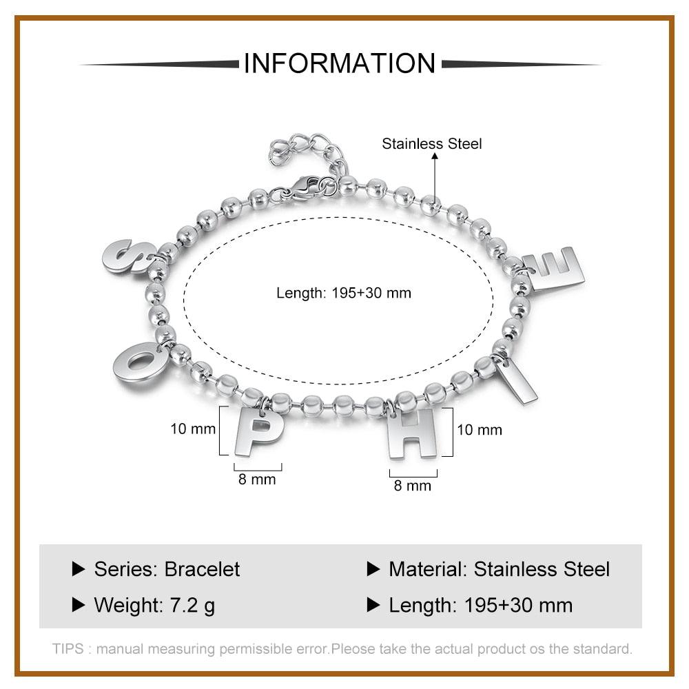 Personalized Name Chain Bracelet - Personalized Jewel