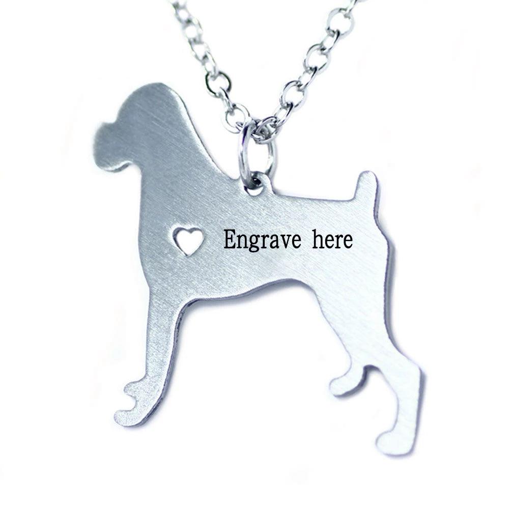 Personalized Puppy Stainless Steel Necklace Gift For Dog Lovers - Personalized Jewel