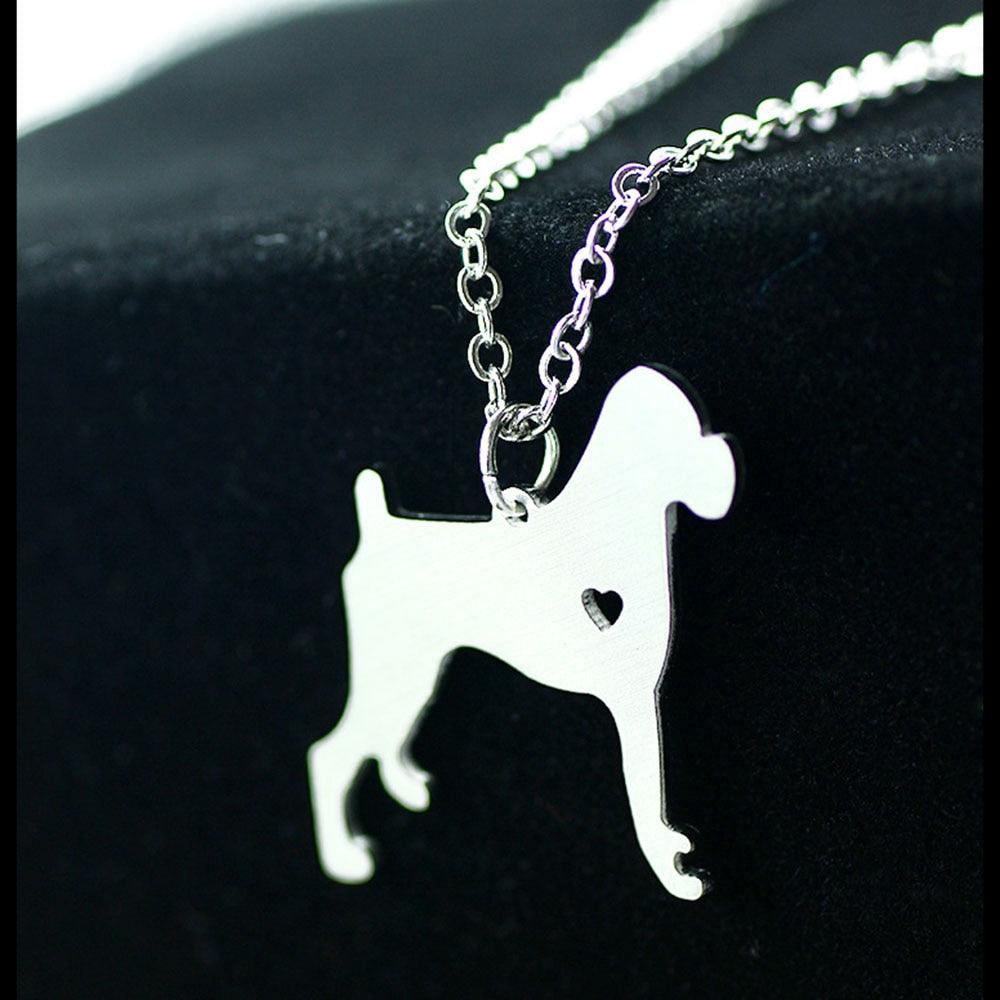 Personalized Puppy Stainless Steel Necklace Gift For Dog Lovers - Personalized Jewel