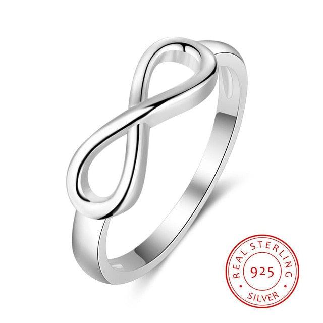 Personalized Sterling Silver Ring - Infinity Promise Rings - Customized Gifts - Fashion Jewelry - Personalized Jewel