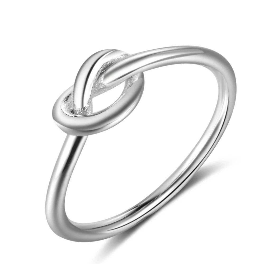 Personalized Sterling Silver Ring - Knot My Heart - Fashion Jewelry - Gift for Lovers and Friends - Personalized Jewel