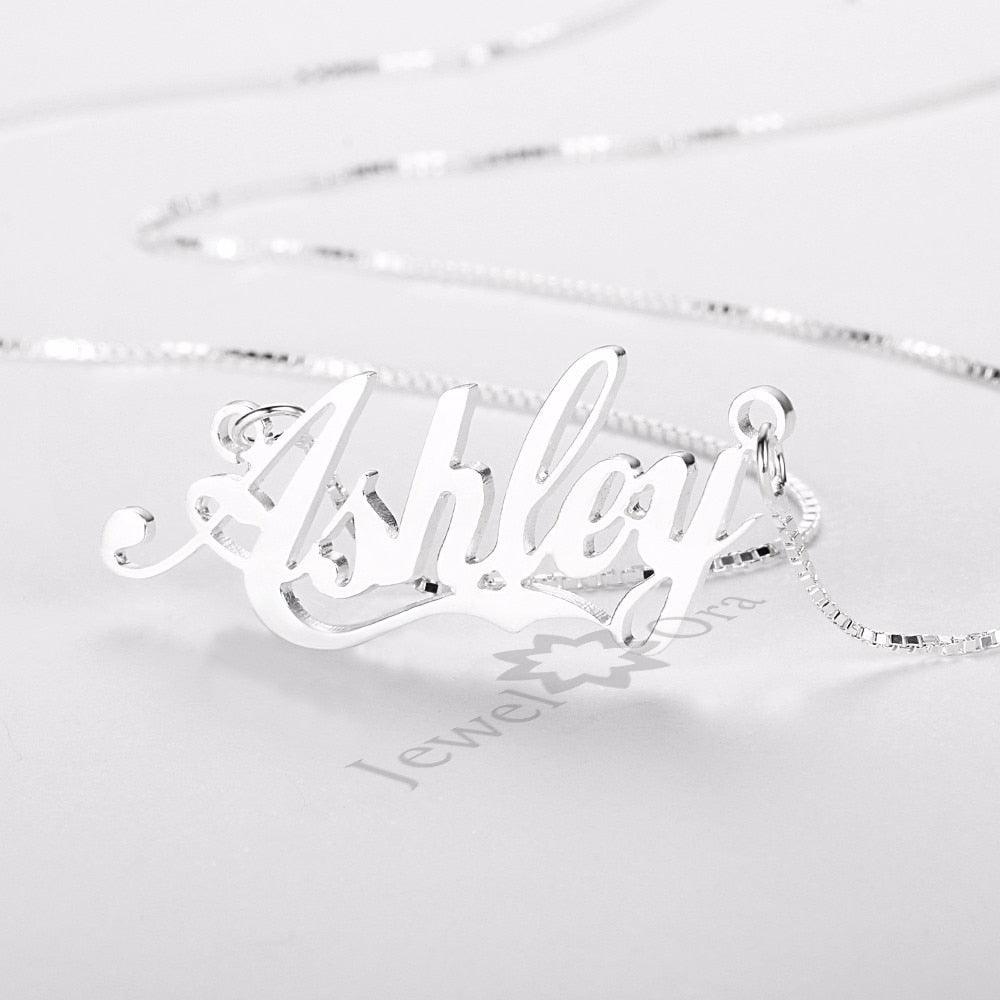 Personalized Women Necklace with Custom Nameplate Pendant Necklace, Jewelry Gift For Girls - Personalized Jewel