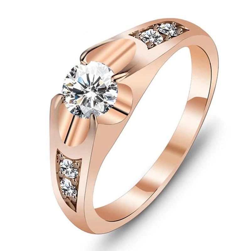 Rose Gold Color Copper Polish Rings for Women – Antique Fashion Accessories – Best Wedding Brand Jewelry - Personalized Jewel